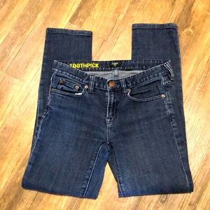 J.Crew Jeans Stretch Toothpick Skinny SZ 27 Denim